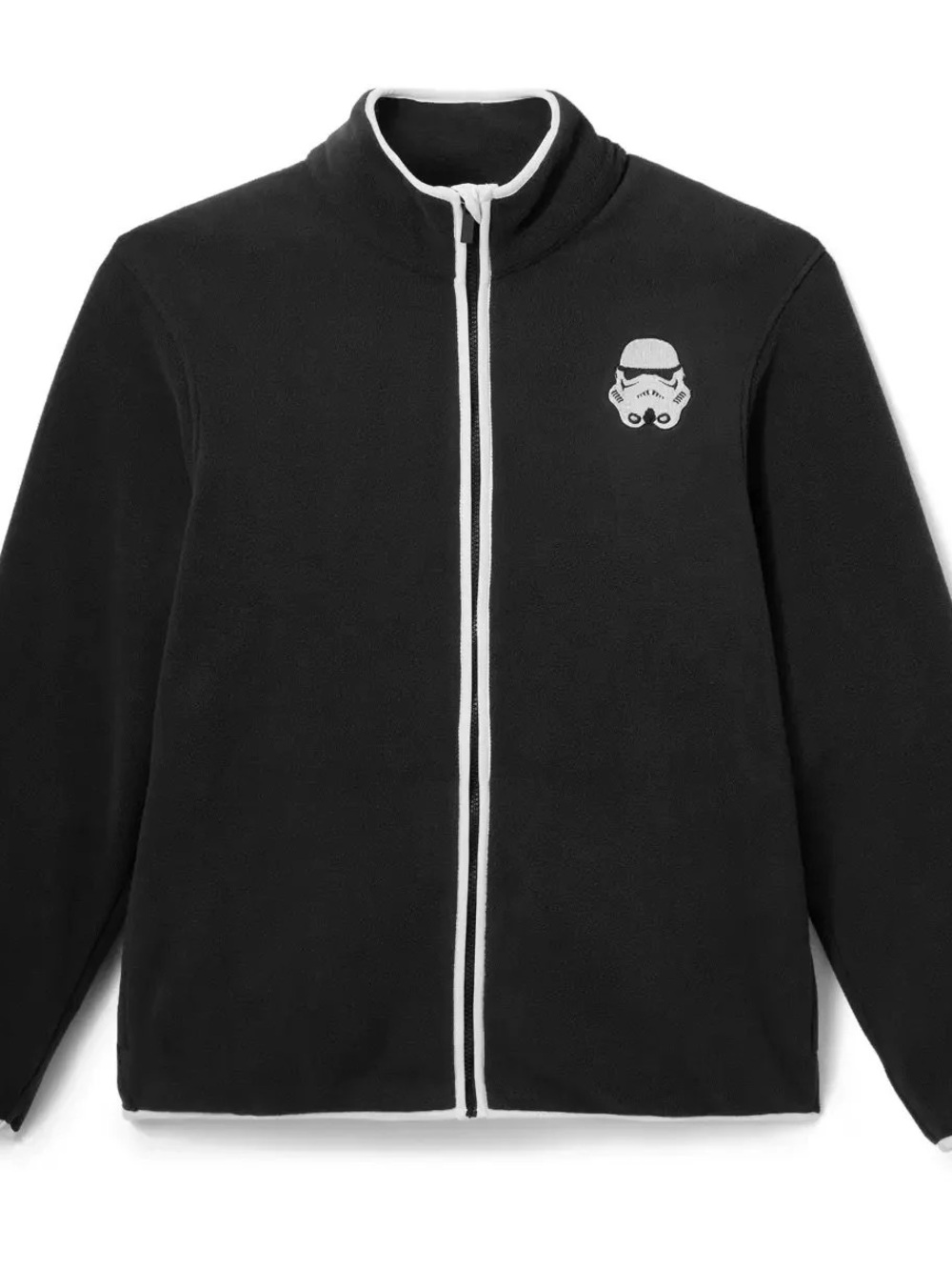 Star Wars Kids Black Fleece Jacket with White Trim